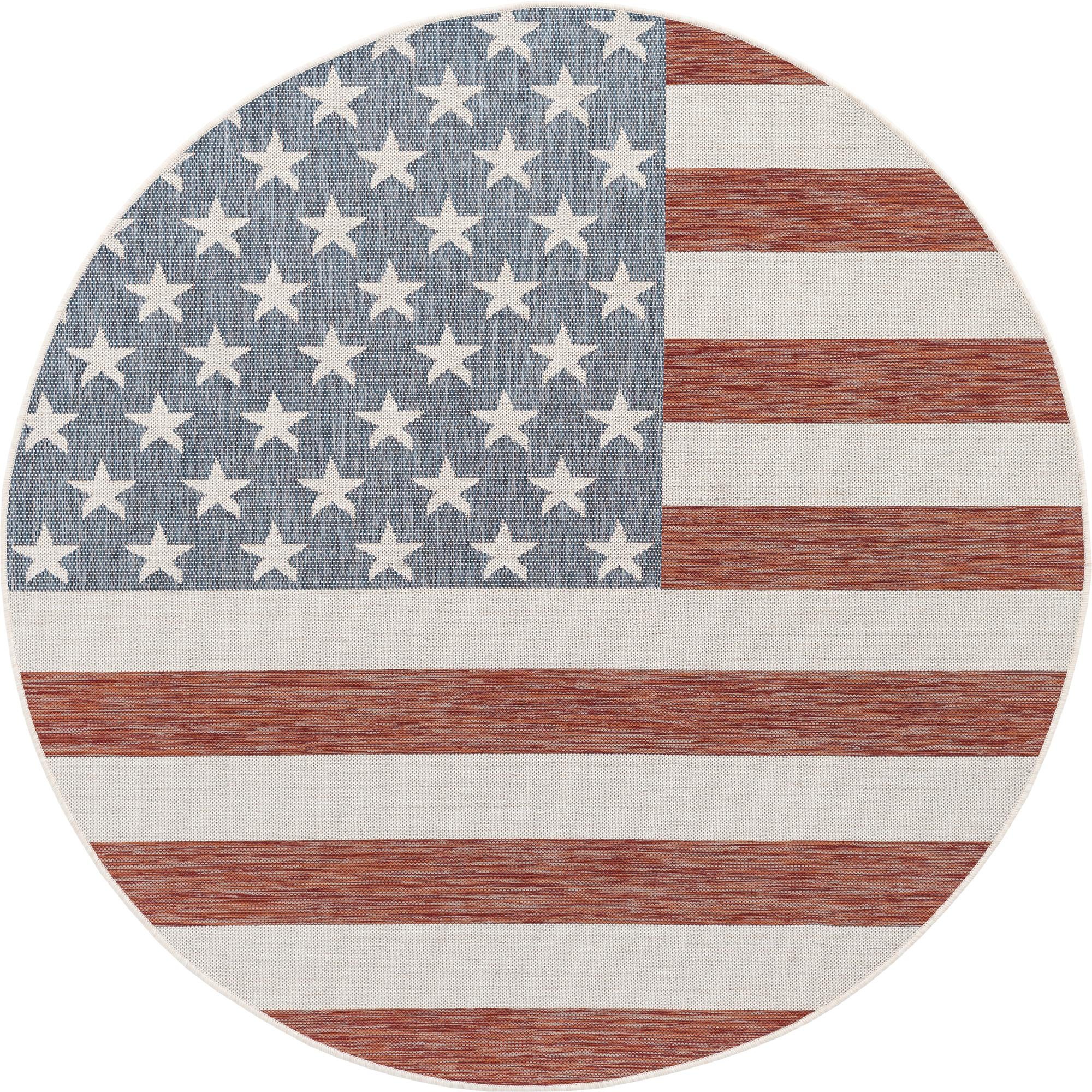 6' 7 x 6' 7 Easy-Clean Jill Zarin Indoor / Outdoor Round Rug