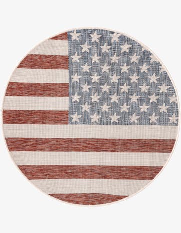 4' x 4' Easy-Clean Jill Zarin Indoor / Outdoor Round Rug