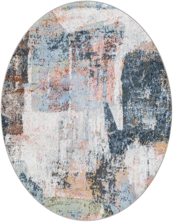 Detail image of 5' 3 x 5' 3 Kamala Washable Round Rug
