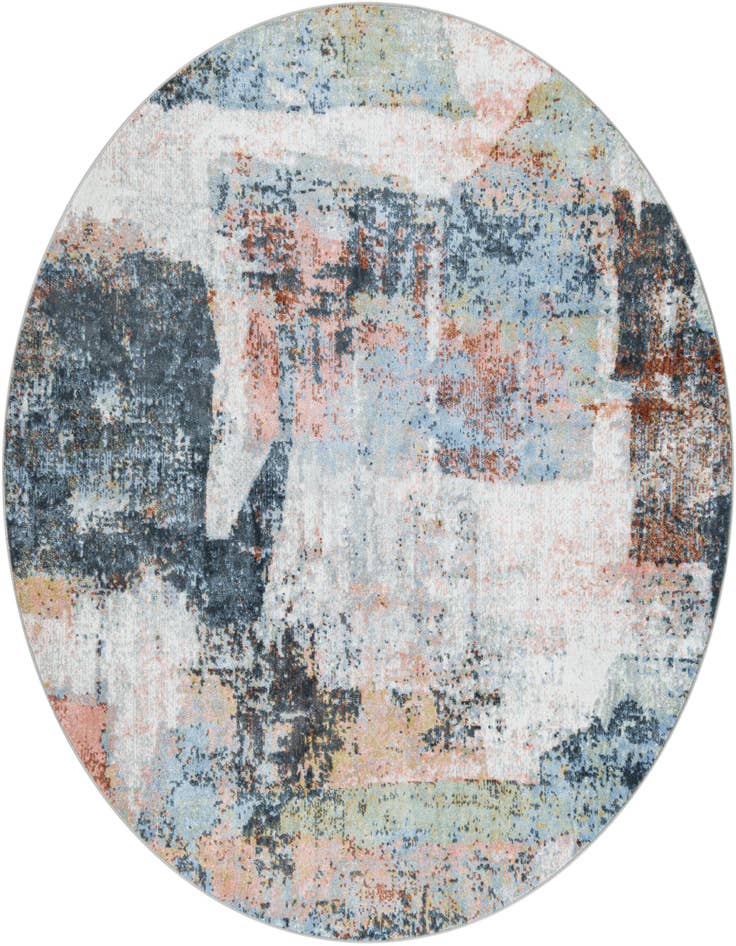 Detail image of 7' 10 x 7' 10 Kamala Washable Round Rug