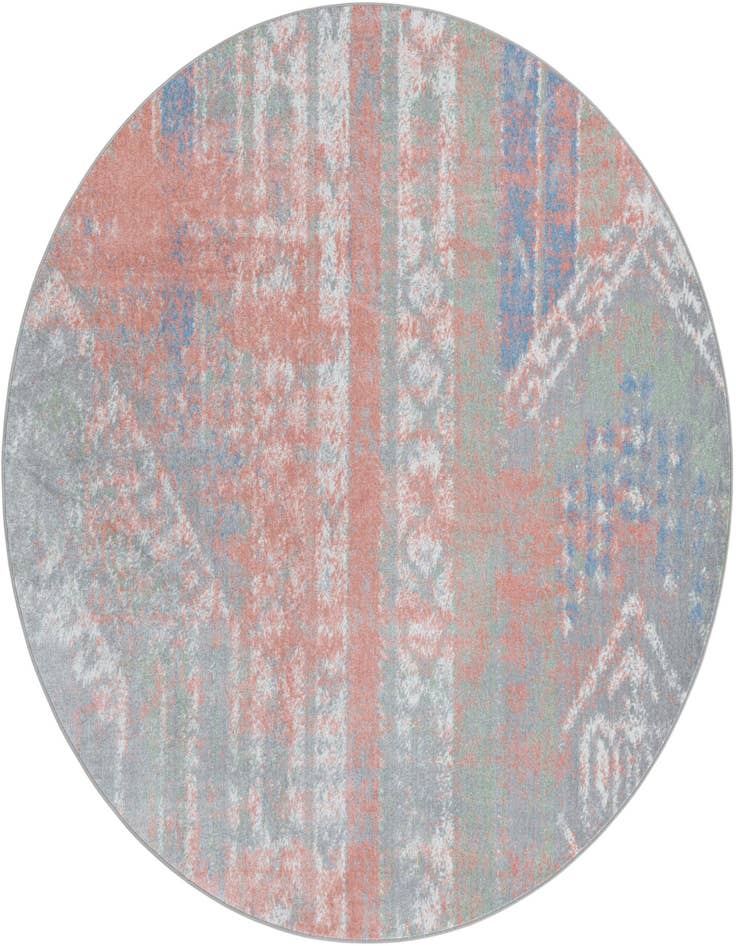 Detail image of 7' 10 x 7' 10 Kamala Washable Round Rug