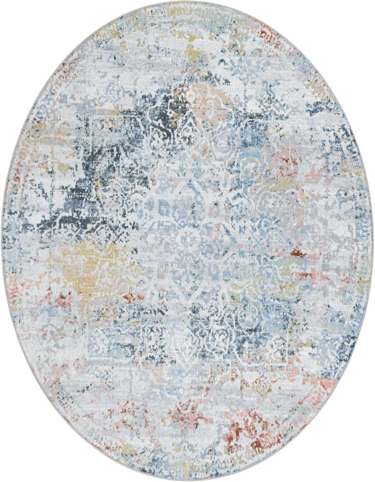 Detail image of 7' 10 x 7' 10 Kamala Washable Round Rug
