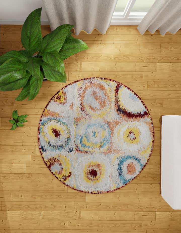 5' 3 x 5' 3 Kamala Washable Round Rug