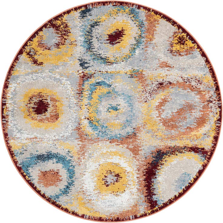 Detail image of 5' 3 x 5' 3 Kamala Washable Round Rug