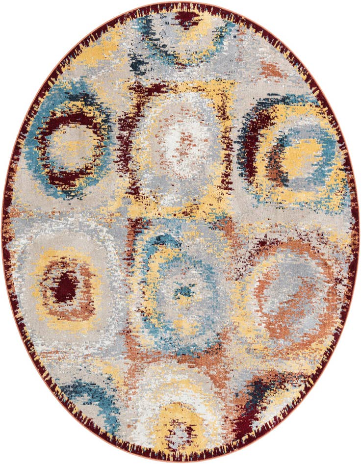 Detail image of 7' 10 x 7' 10 Kamala Washable Round Rug