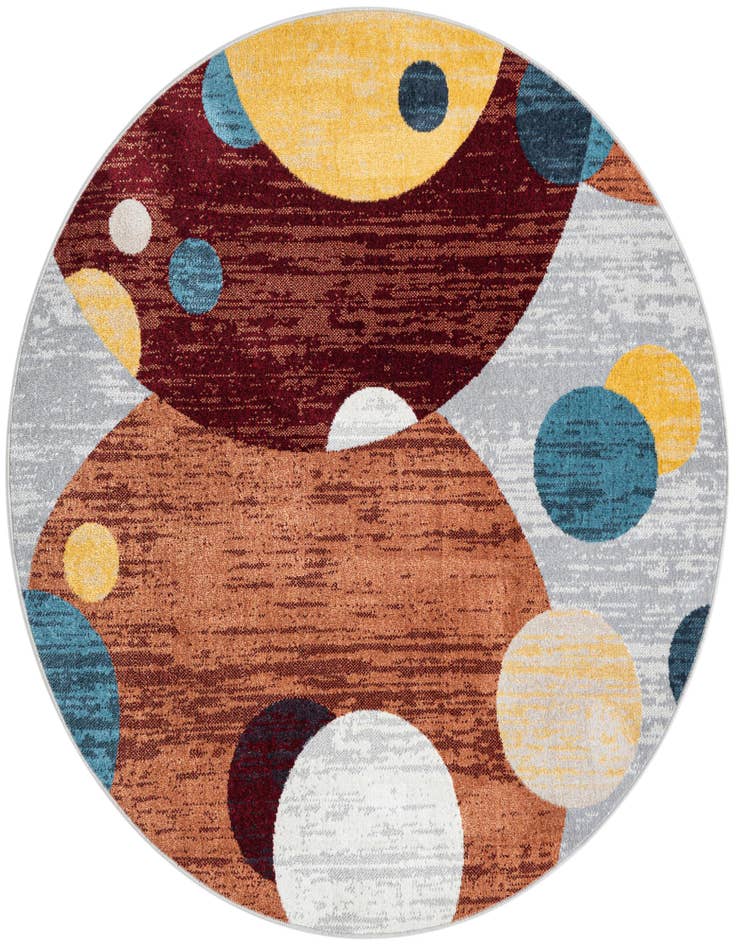 Detail image of 5' 3 x 5' 3 Kamala Washable Round Rug