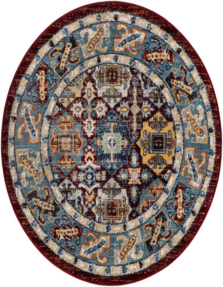 Detail image of 3' 3 x 3' 3 Kamala Washable Round Rug