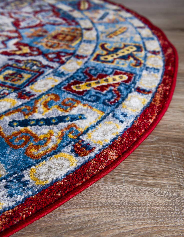Detail image of 5' 3 x 5' 3 Kamala Washable Round Rug