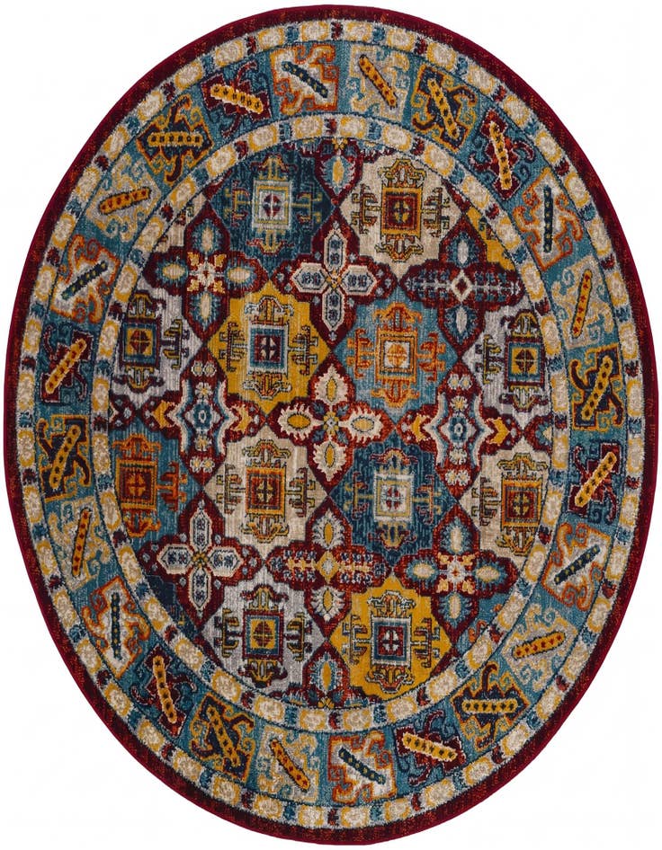 Detail image of 5' 3 x 5' 3 Kamala Washable Round Rug