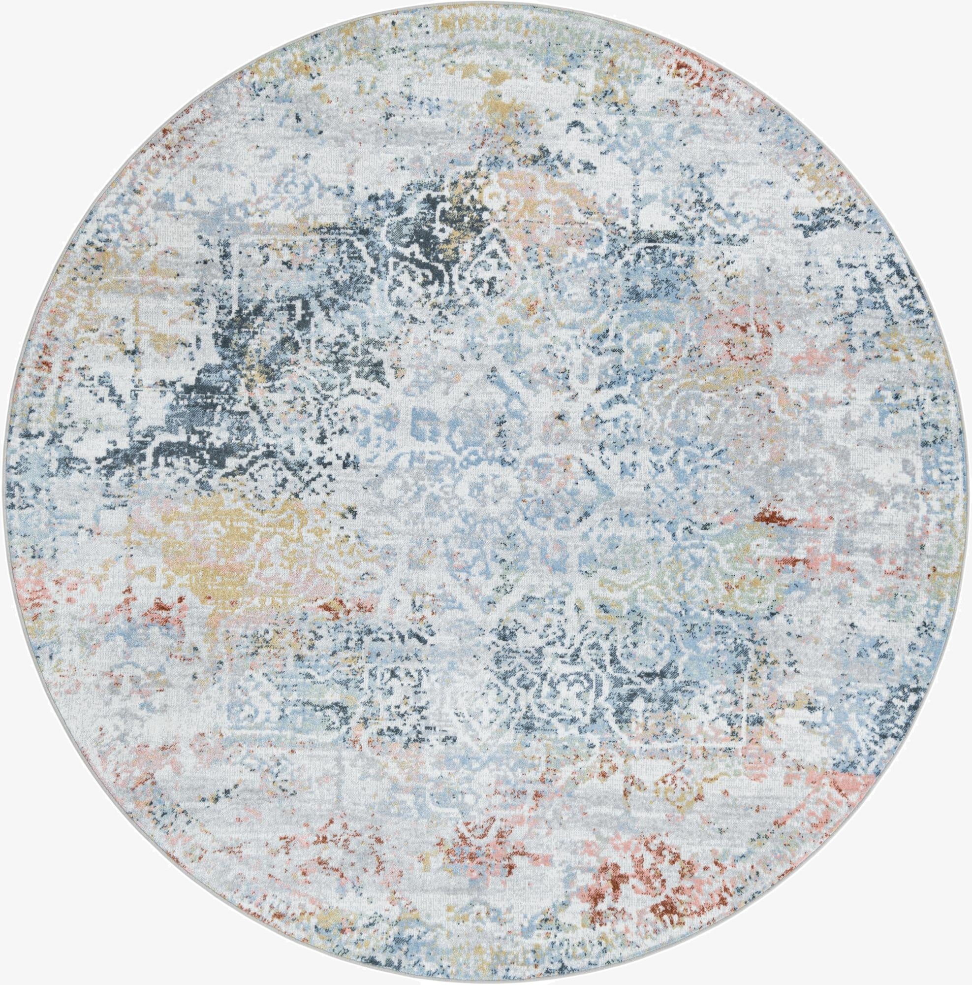 7' 10 x 7' 10 Kamala Washable Round Rug