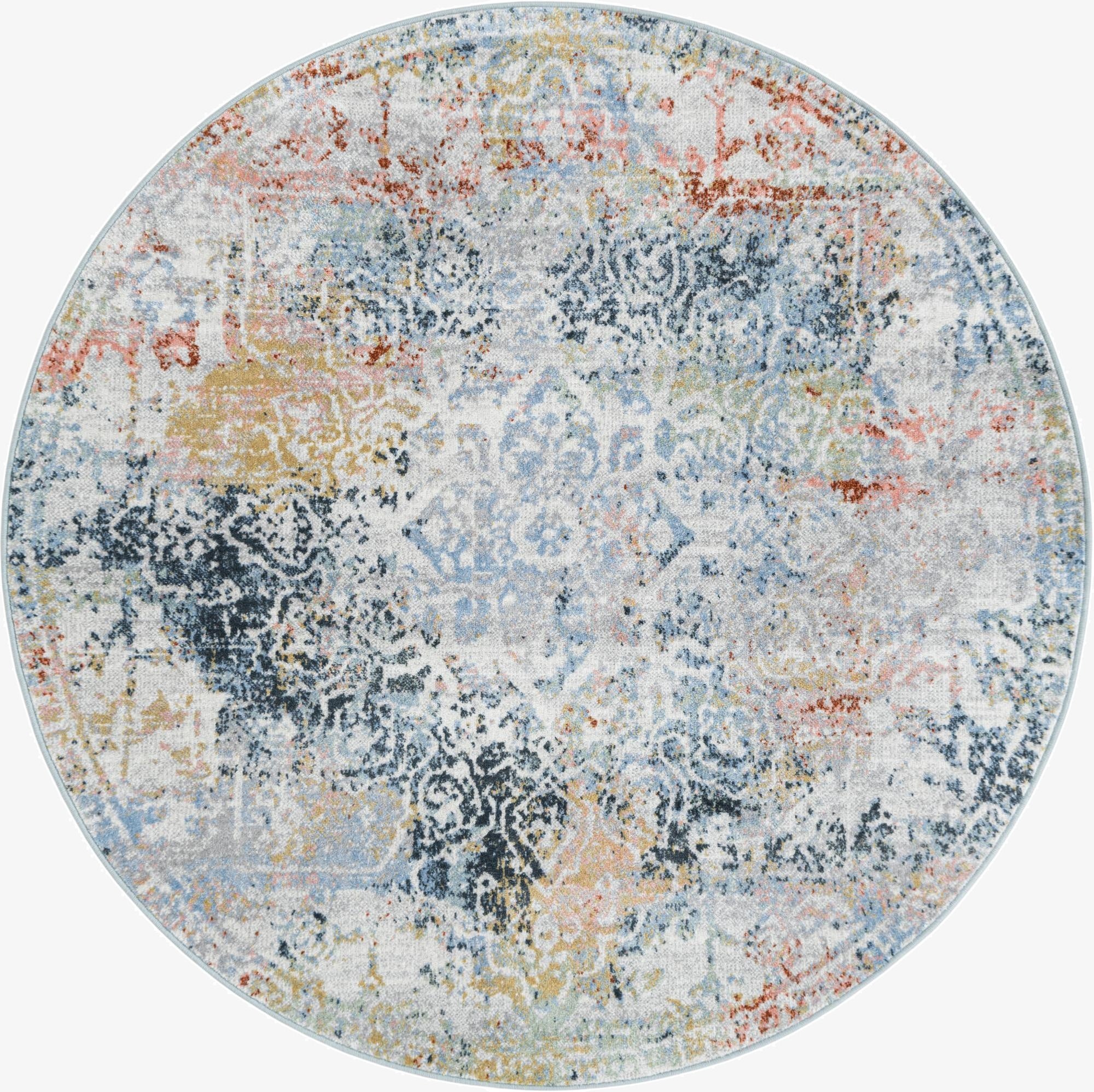 5' 3 x 5' 3 Kamala Washable Round Rug