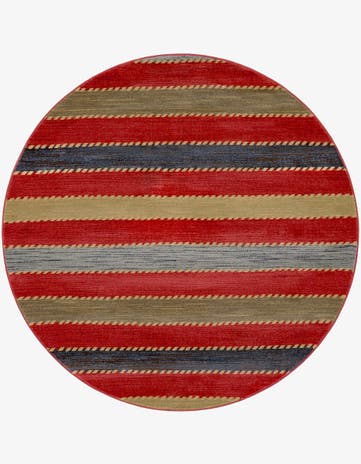 6' x 6' Kashkuli Gabbeh Round Rug