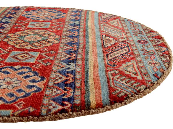 2' 11 x 2' 11 Hand Knotted Kazak Round Rug