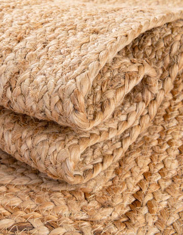 4' 1 x 4' 1 Hand Braided Kids Braided Jute Round Rug