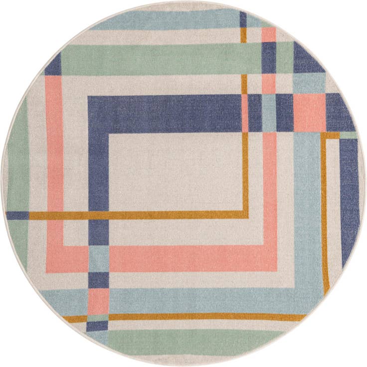 Detail image of 5' x 5' Lotus Round Rug