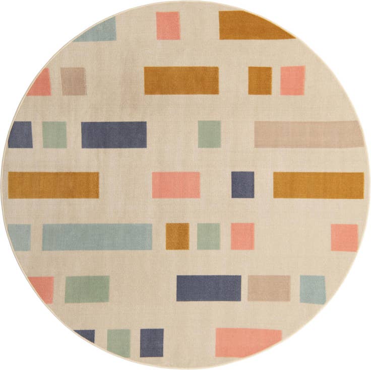 Detail image of 7' x 7' Lotus Round Rug