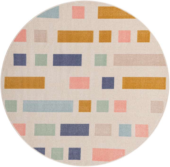 5' x 5' Lotus Round Rug