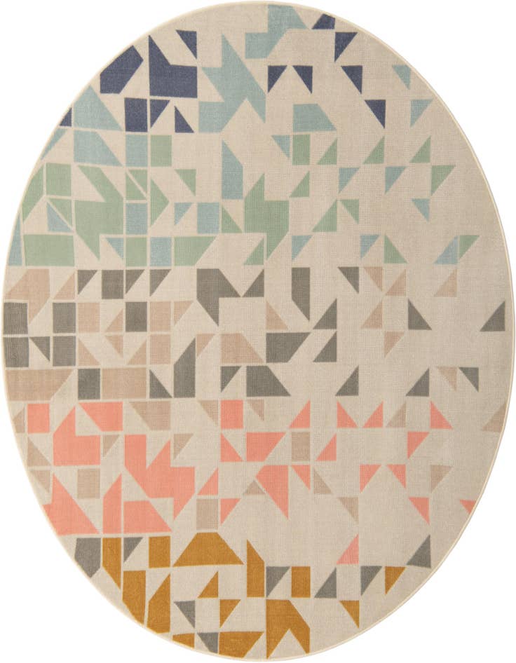 Detail image of 7' x 7' Lotus Round Rug