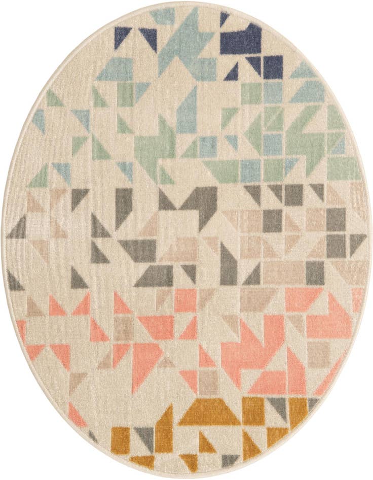 Detail image of 3' 3 x 3' 3 Lotus Round Rug