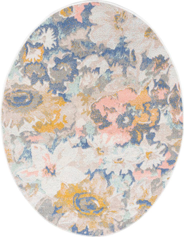 Detail image of 3' 3 x 3' 3 Lotus Round Rug