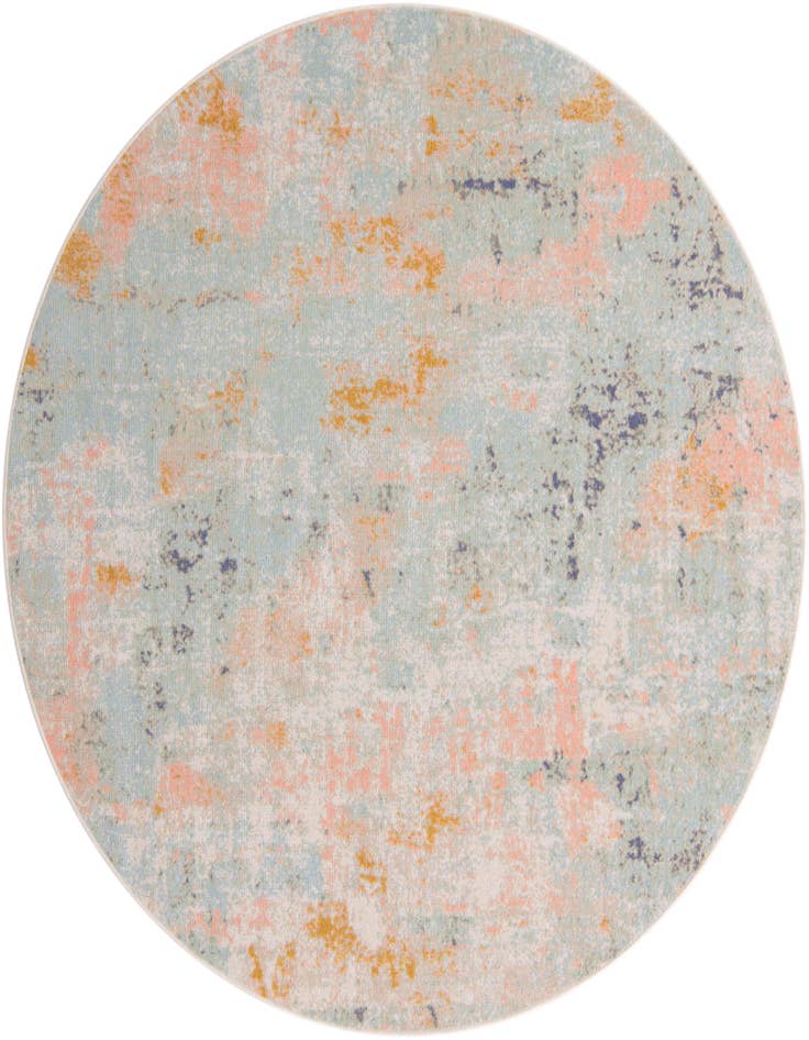 Detail image of 7' x 7' Lotus Round Rug