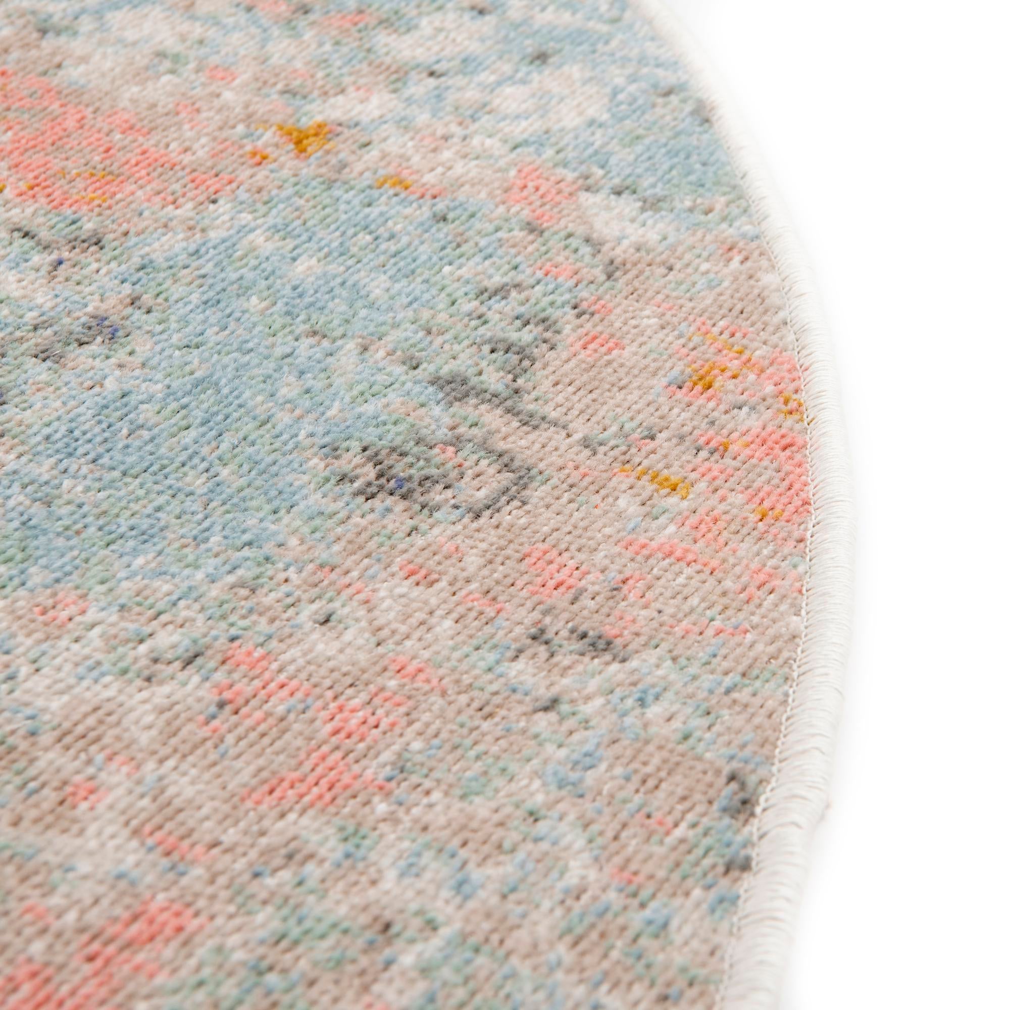 3' 3 x 3' 3 Lotus Round Rug