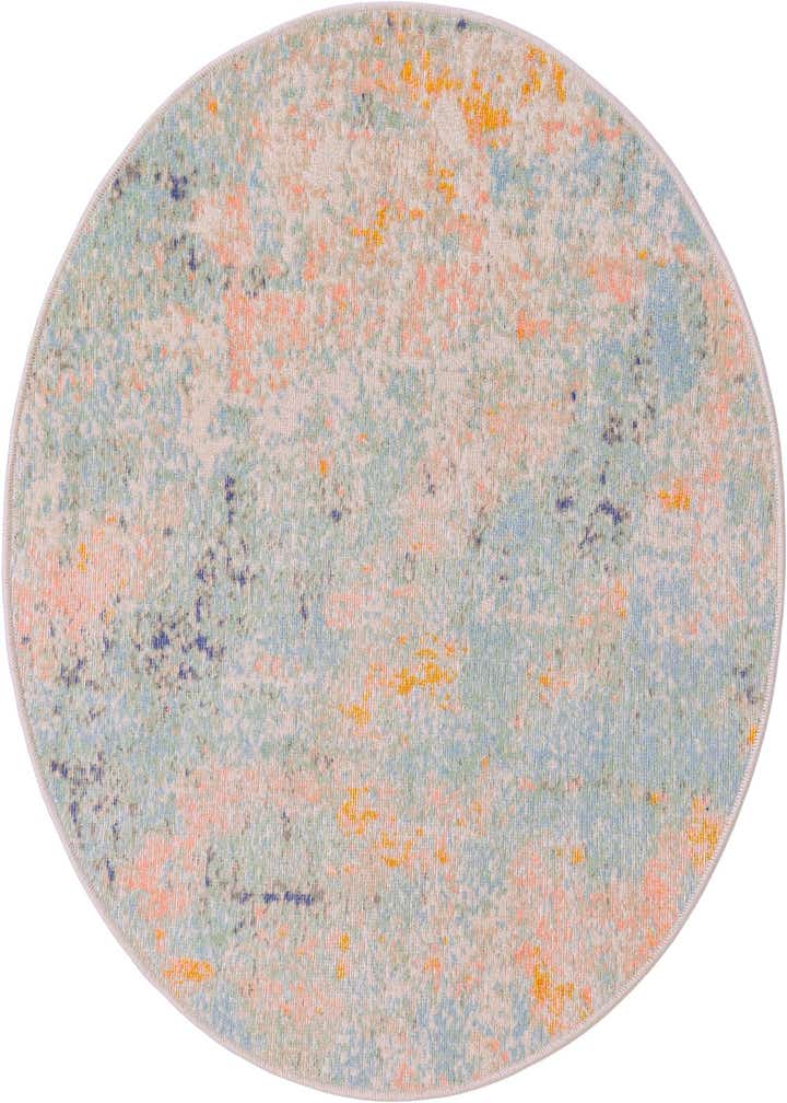 3' 3 x 3' 3 Lotus Round Rug