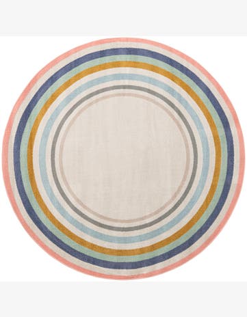 7' x 7' Lotus Round Rug
