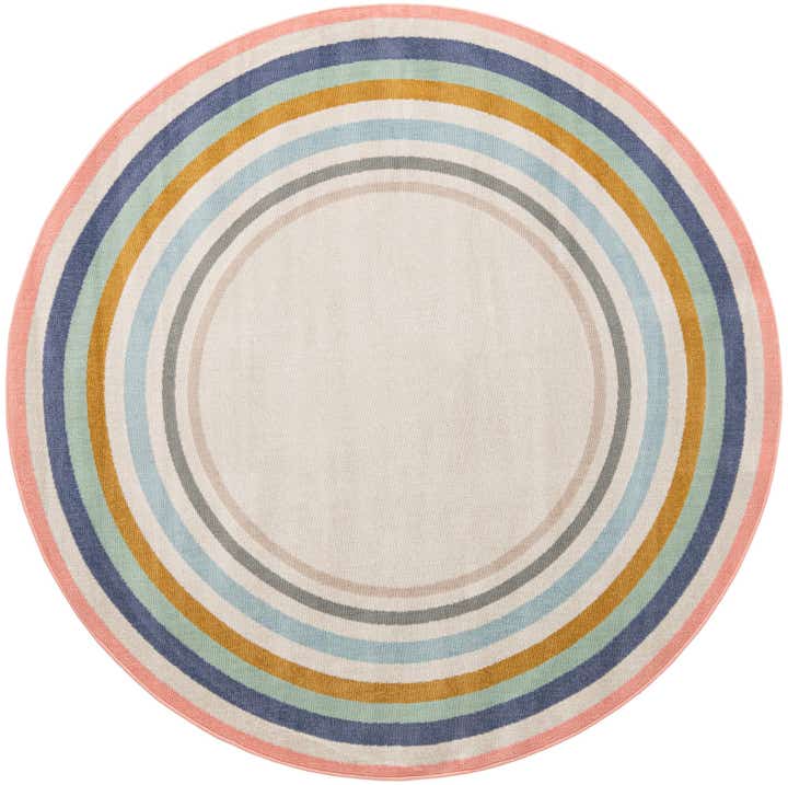 7' x 7' Lotus Round Rug