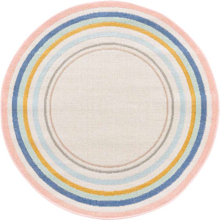 3' 3 x 3' 3 Lotus Round Rug