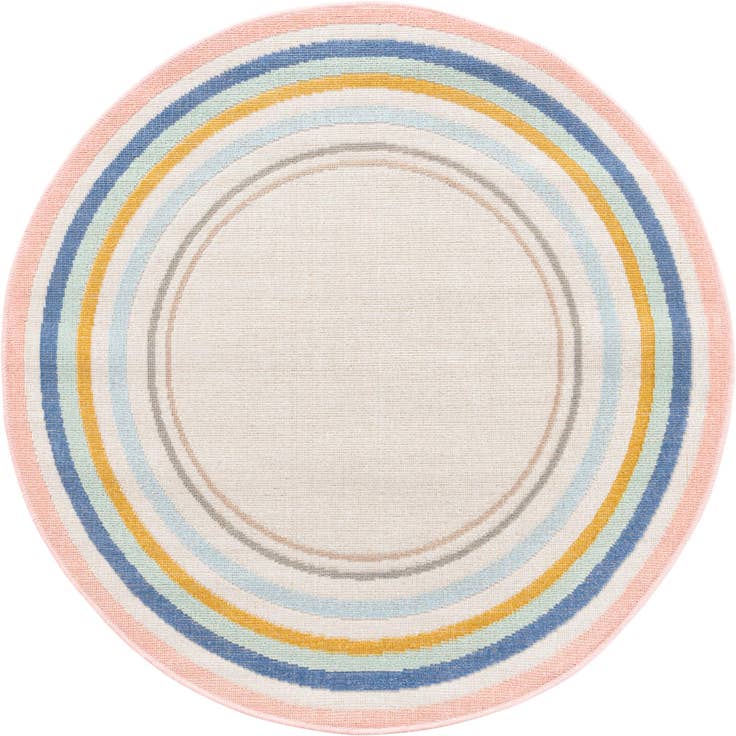 Detail image of 3' 3 x 3' 3 Lotus Round Rug