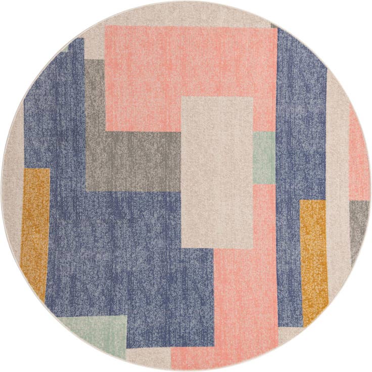 Detail image of 7' x 7' Lotus Round Rug