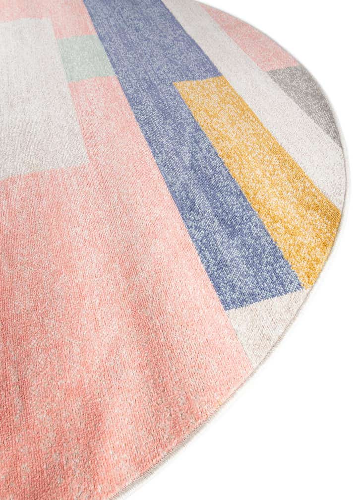 3' 3 x 3' 3 Lotus Round Rug