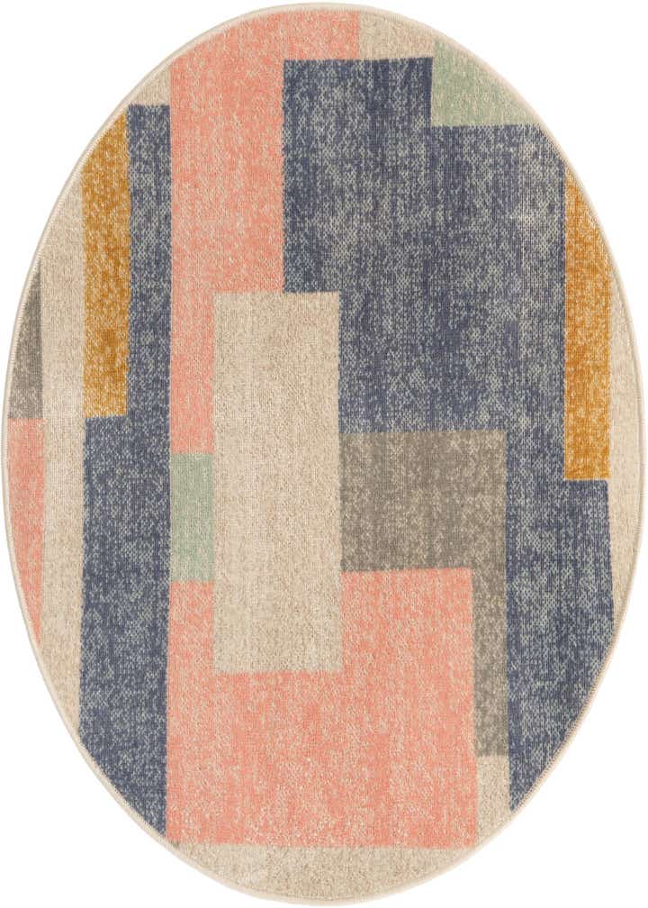 3' 3 x 3' 3 Lotus Round Rug