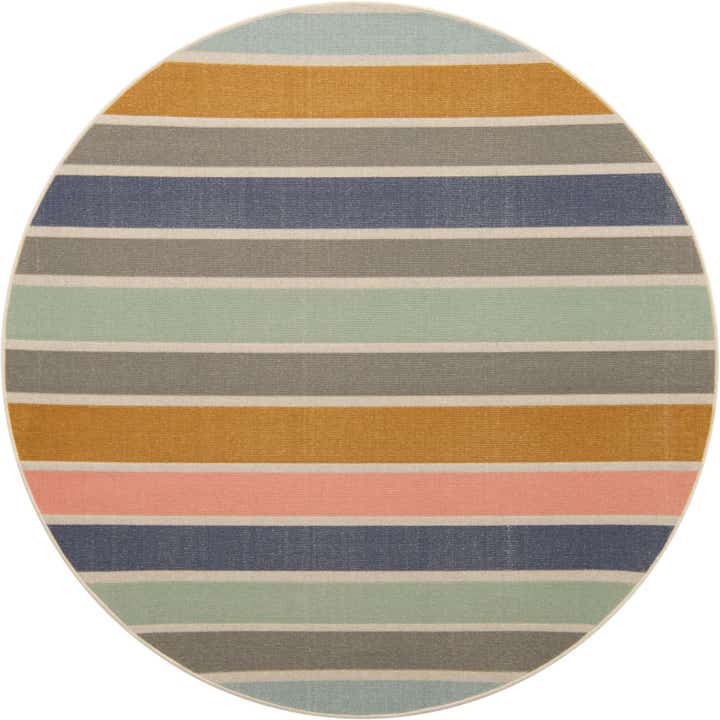 7' x 7' Lotus Round Rug