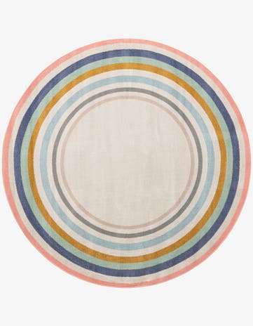 7' x 7' Lotus Round Rug