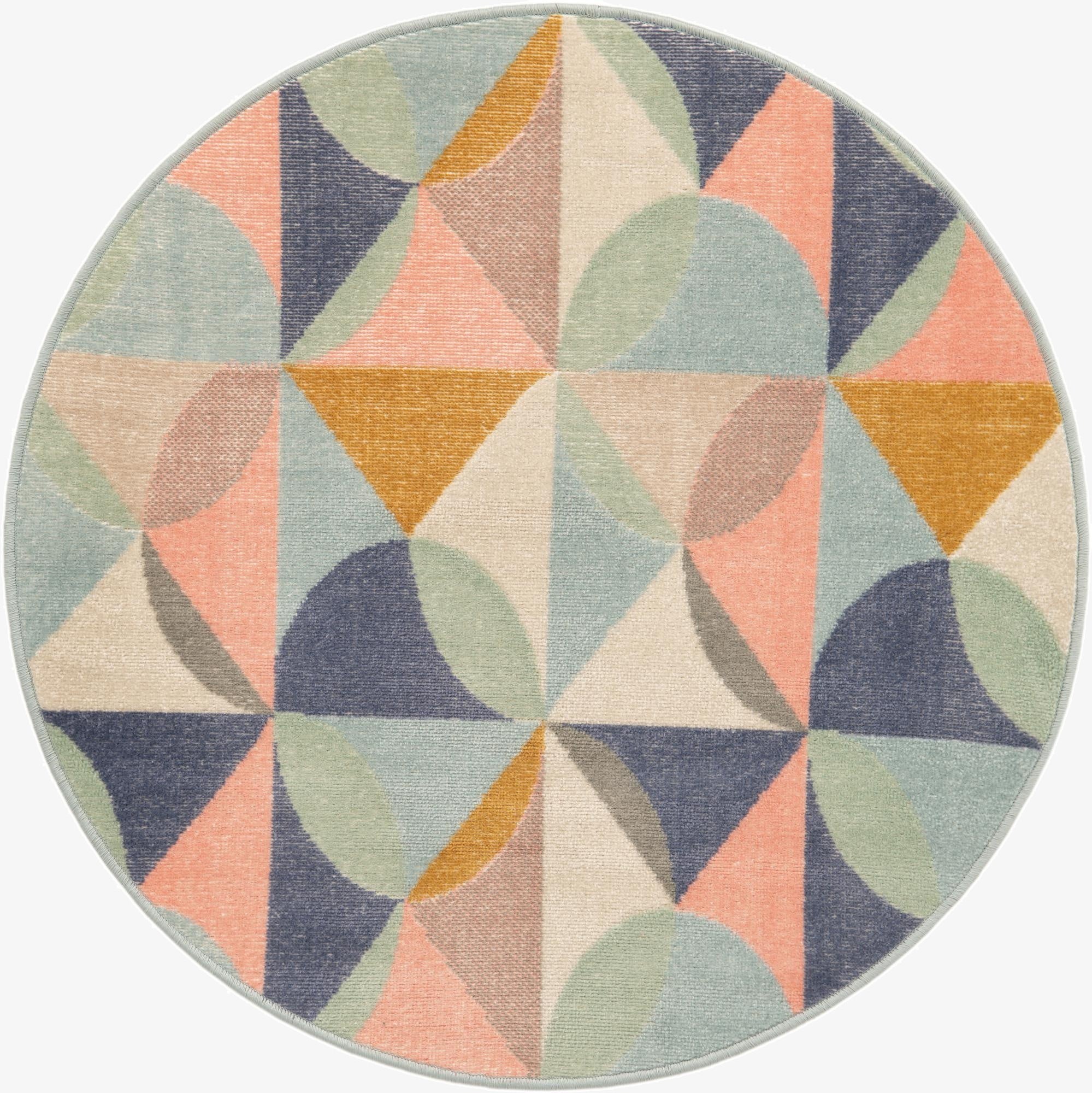 Primary image 100cm x 100cm Lotus Round Rug