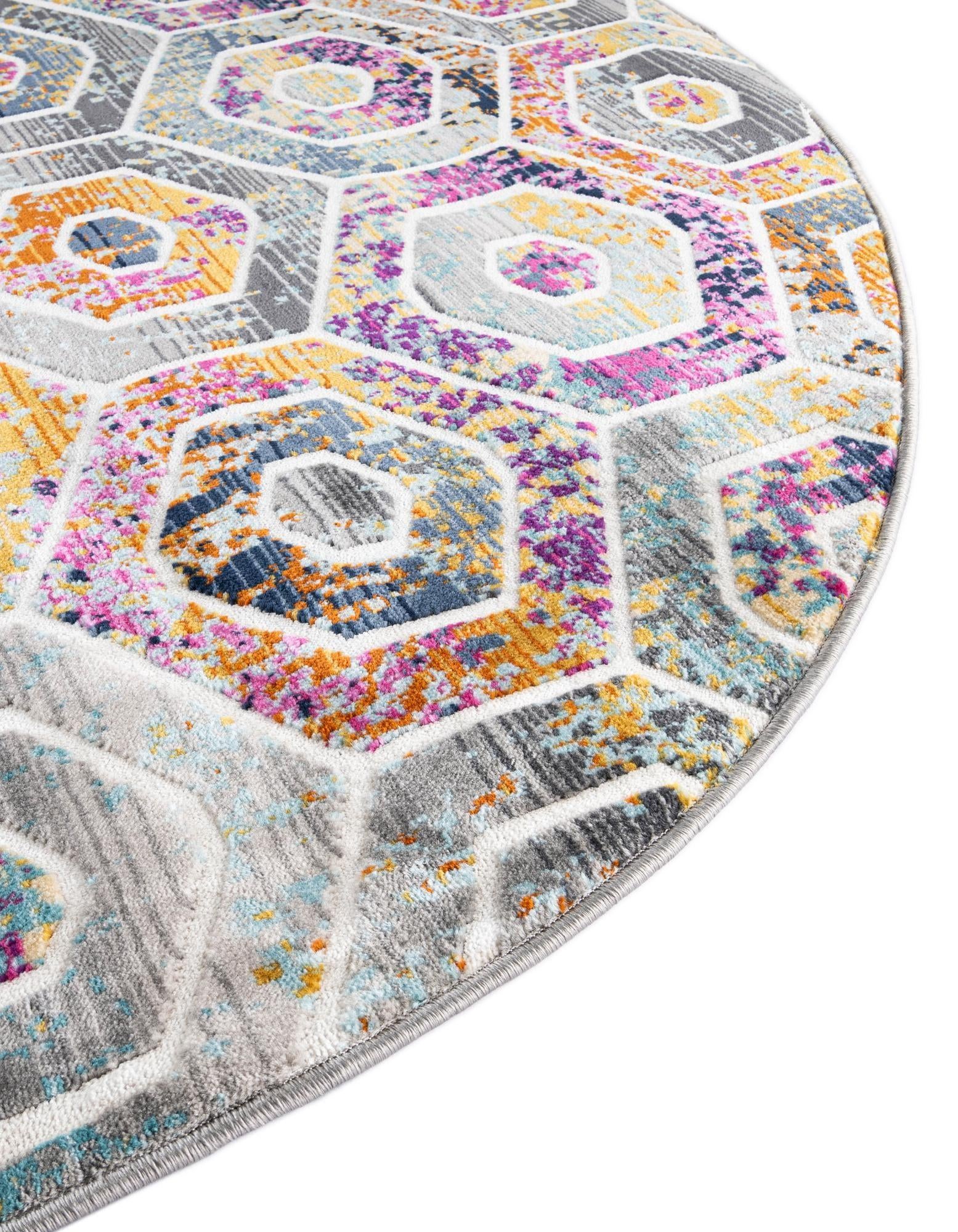 3' 7 x 3' 7 Malibu Round Rug