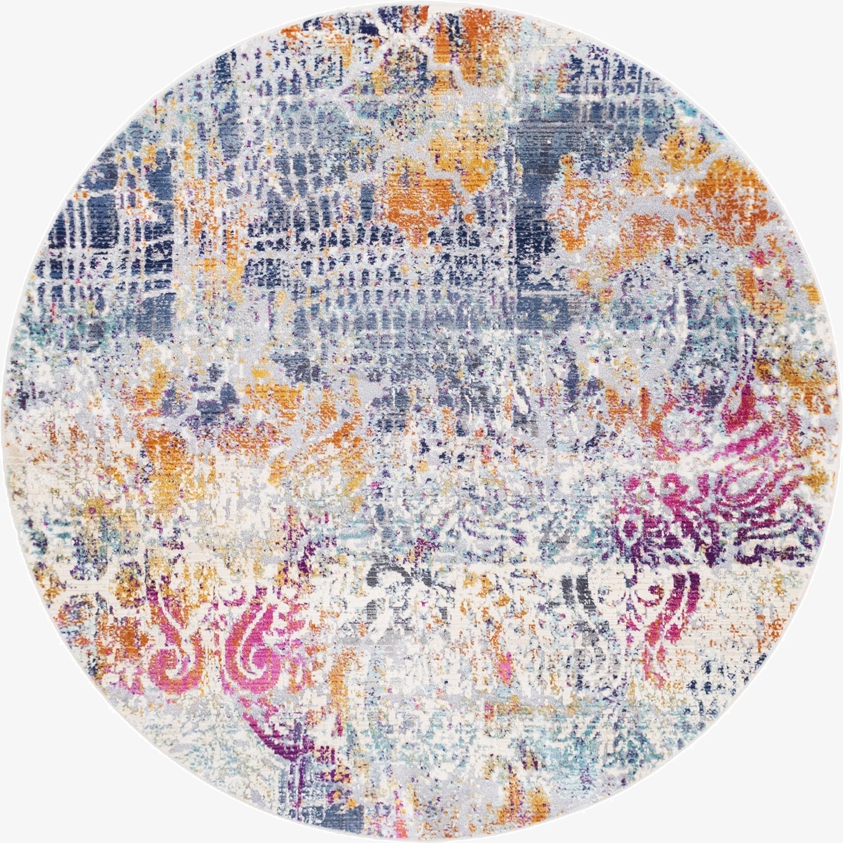 Primary image 5' 2 x 5' 2 Malibu Round Rug