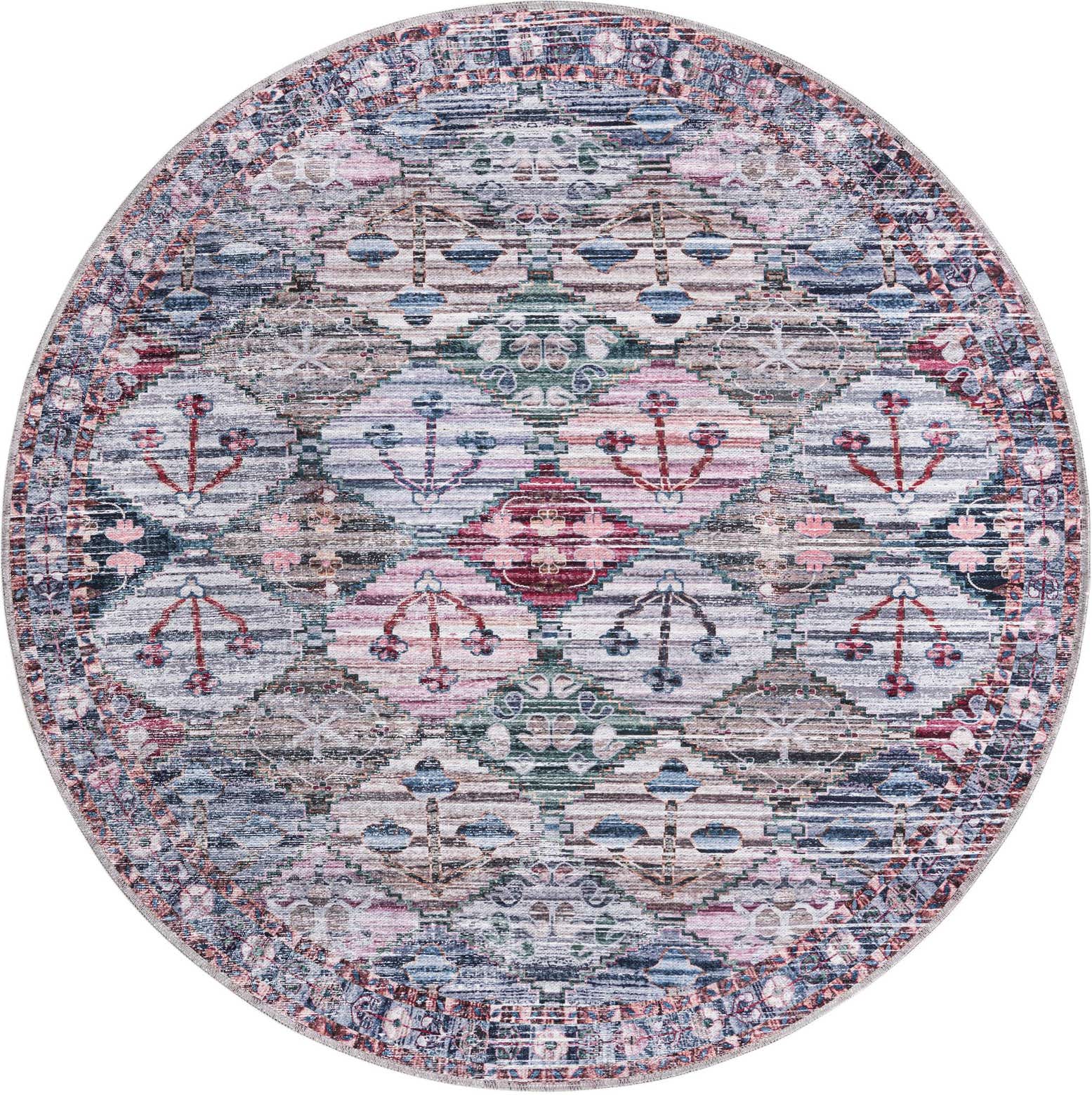 5' 3 x 5' 3 Washable Mangata Round Rug