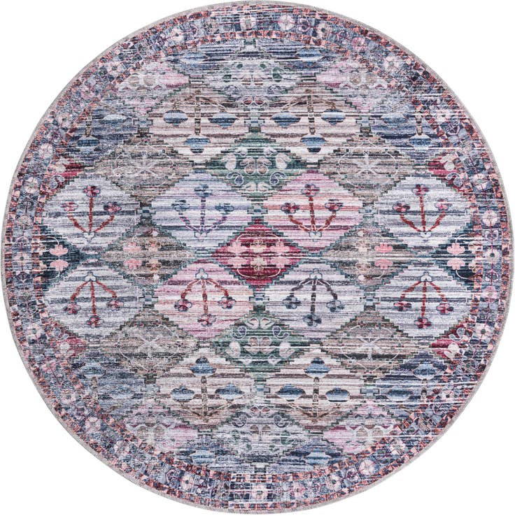 Detail image of 5' 3 x 5' 3 Washable Mangata Round Rug