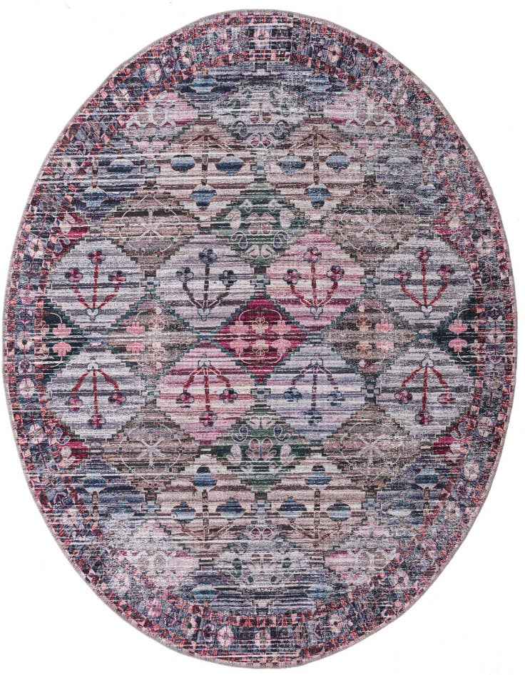 Detail image of 7' 3 x 7' 3 Washable Mangata Round Rug