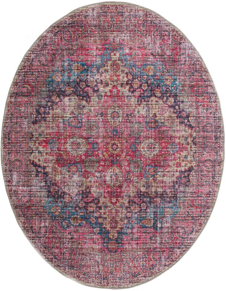 Detail image of 7' 3 x 7' 3 Washable Mangata Round Rug