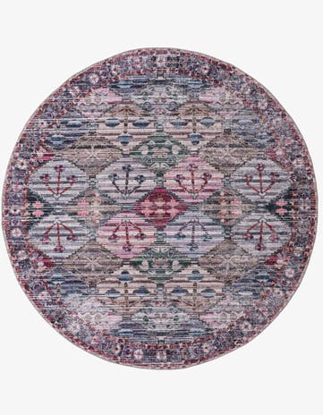 7' 3 x 7' 3 Washable Mangata Round Rug