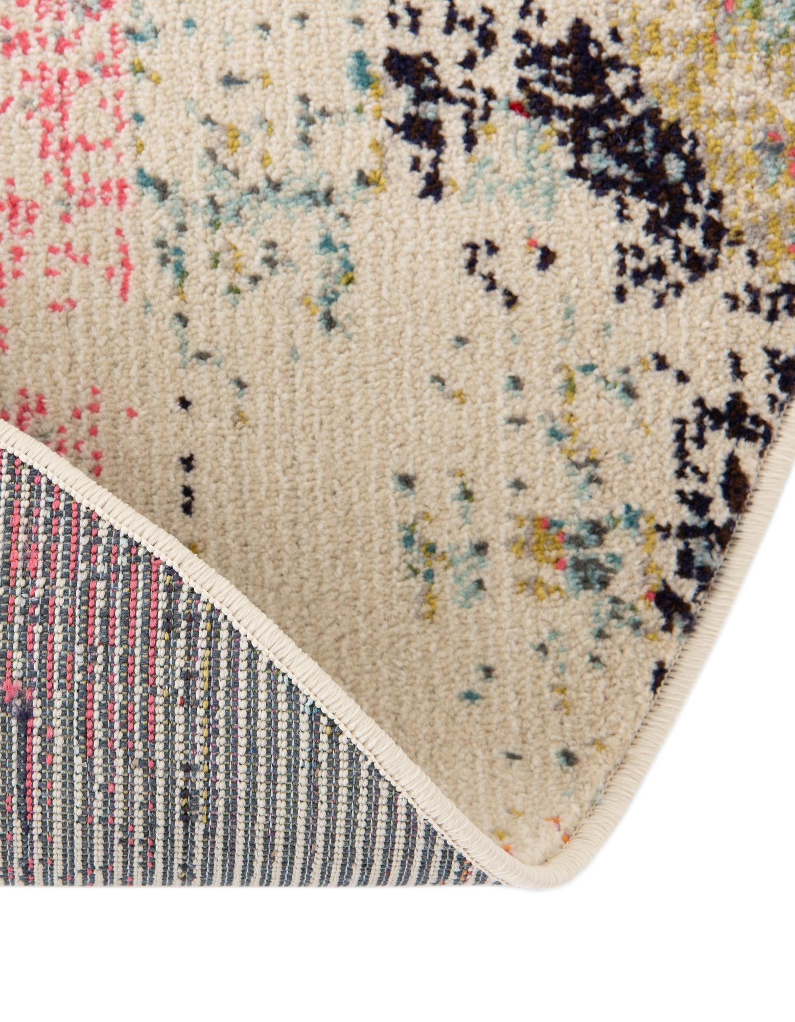3' 3 x 3' 3 Washable Mesa Round Rug