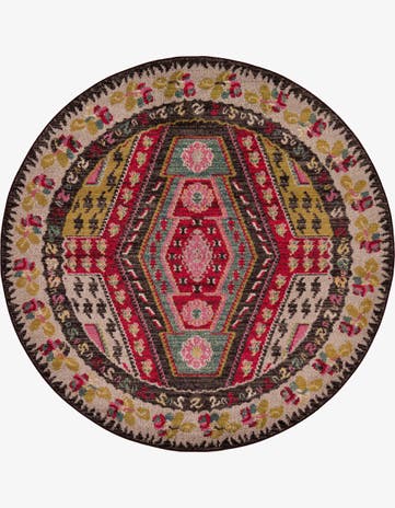 Washable Mesa Round Rug