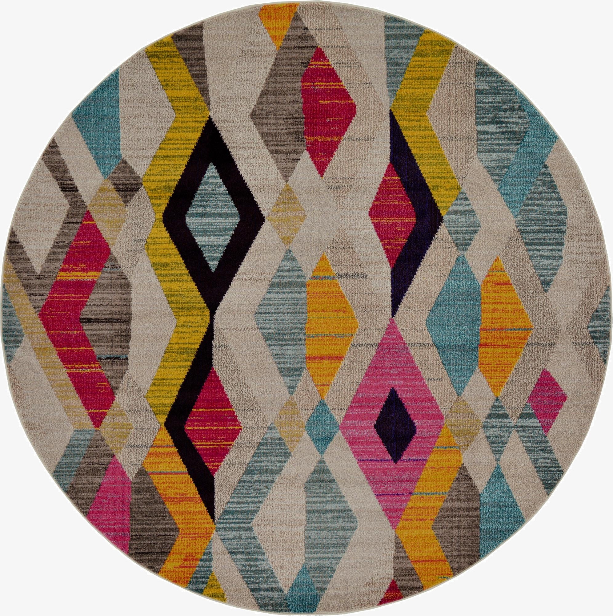 8' x 8' Washable Mesa Round Rug