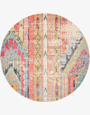 8' x 8' Washable Mesa Round Rug