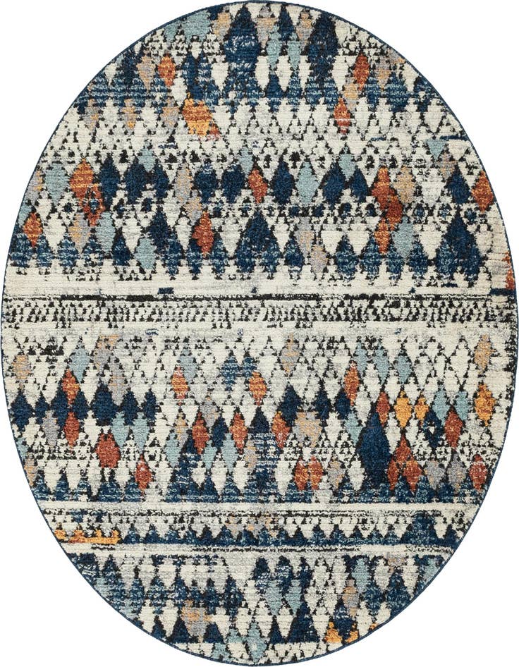 Detail image of 7' x 7' Morocco Round Rug