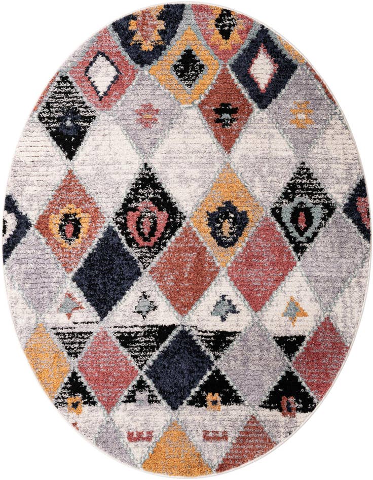 Detail image of 7' x 7' Morocco Round Rug
